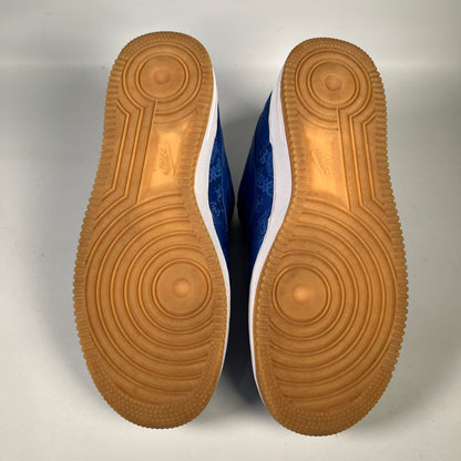 Nike Air Force 1 CLOT Blue Silk (2019) Size 7.5 USED s19190