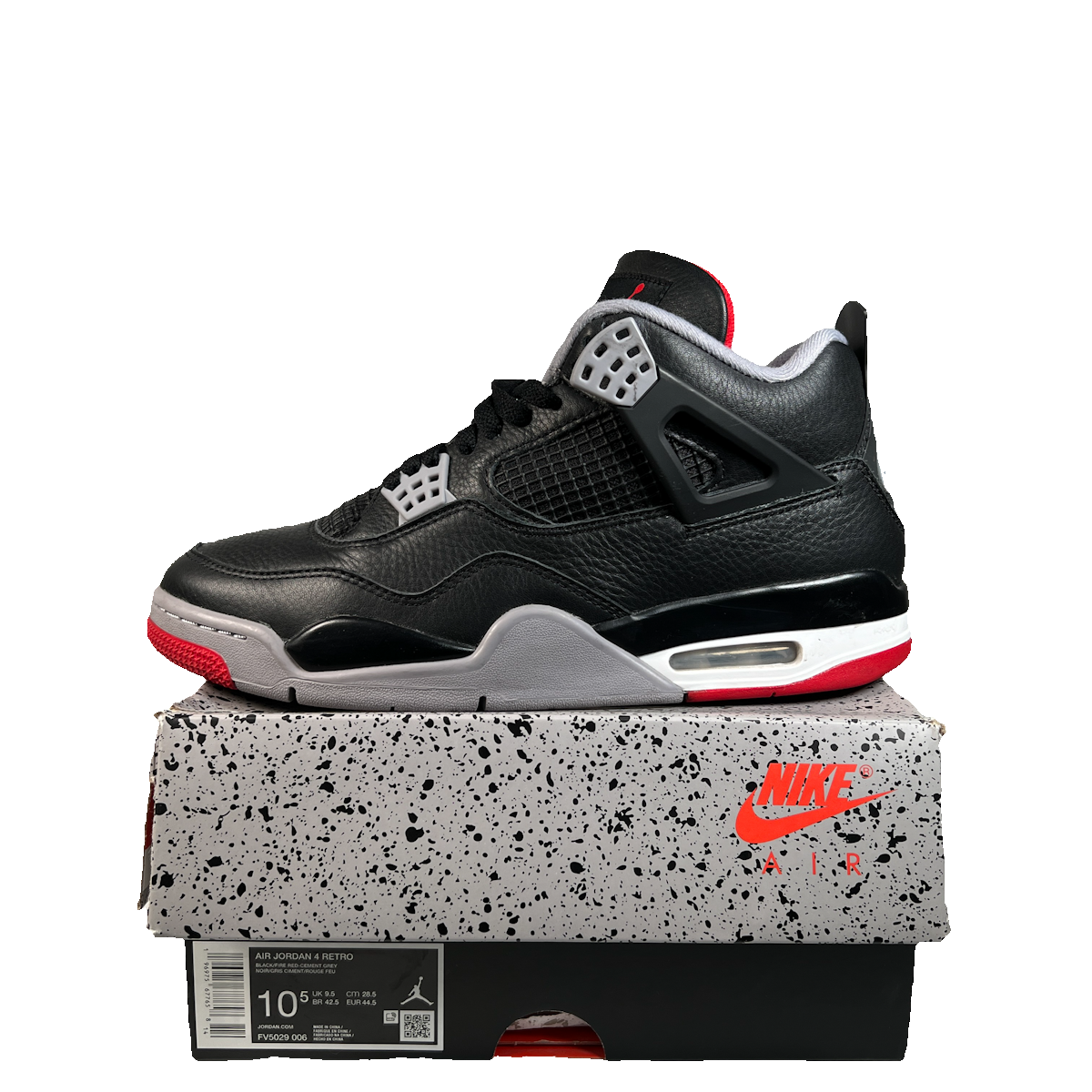 Jordan 4 Bred Reimagined (2024) Size 10.5 USED s23081