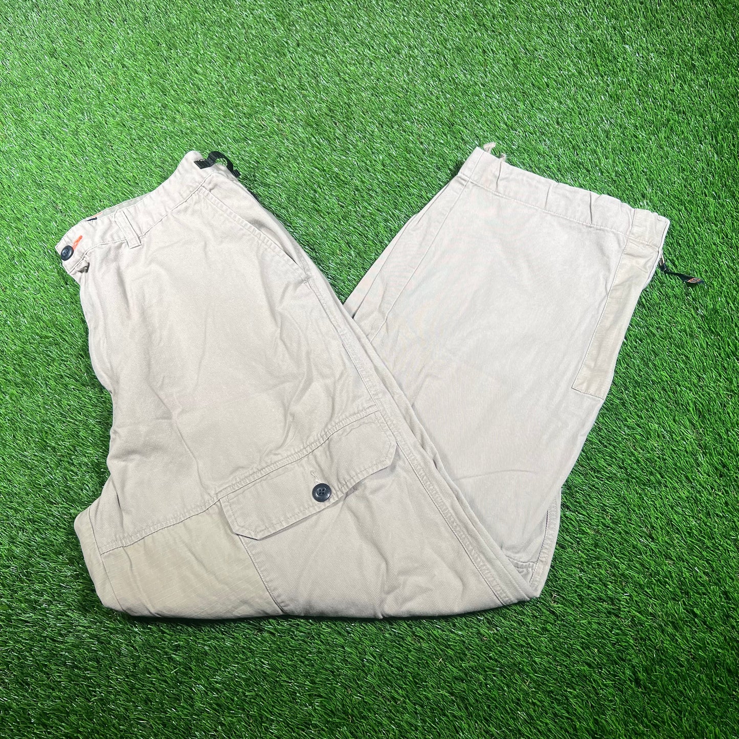 Y2K Triple Five Soul Tan Cargo Pants Size 38 USED v17905