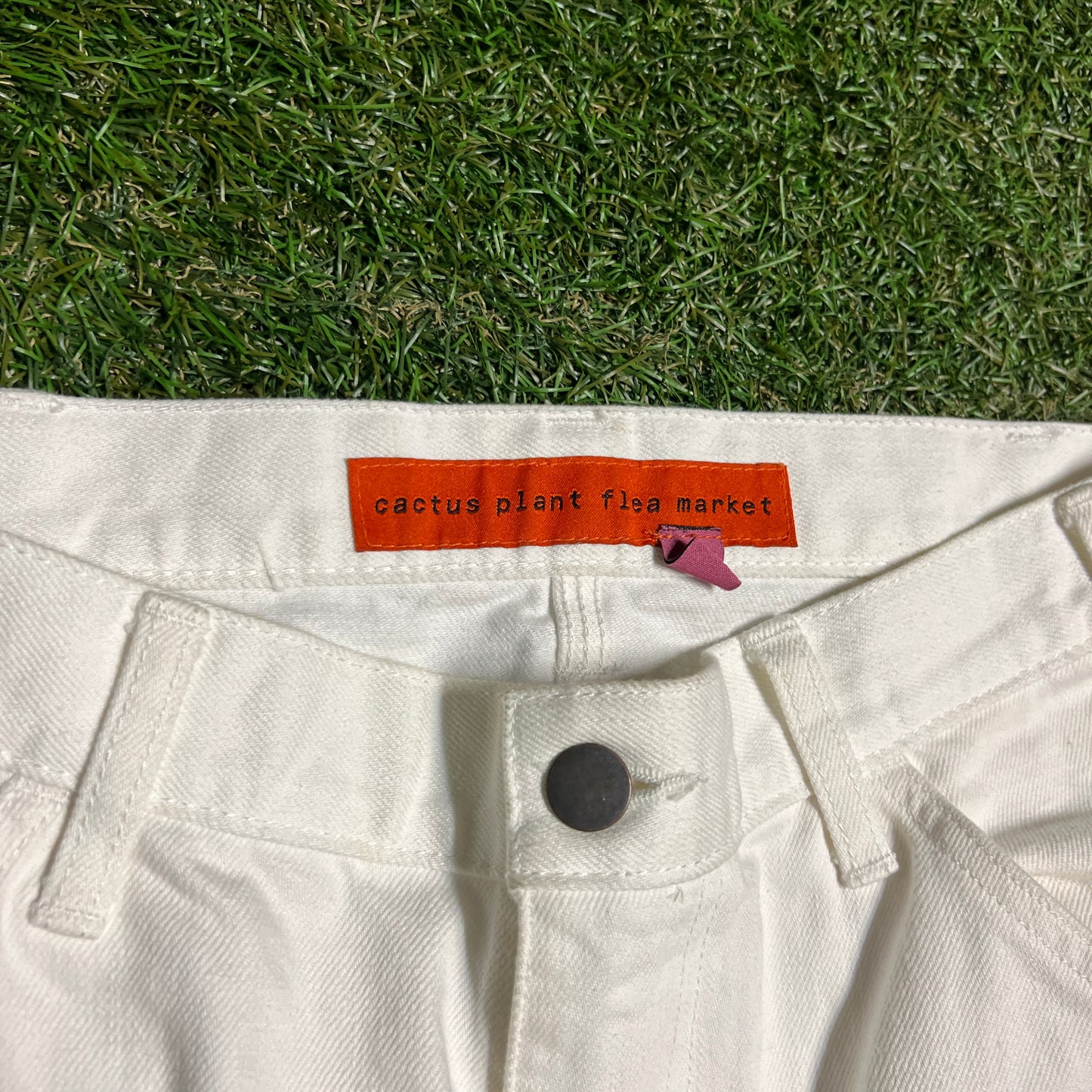 CPFM 2022 Im Tired White Double Knee Painters Pants Size 1 (32) USED