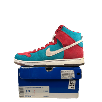 Nike SB Dunk High Bloody Gums (2009) Size 9.5 USED s20815