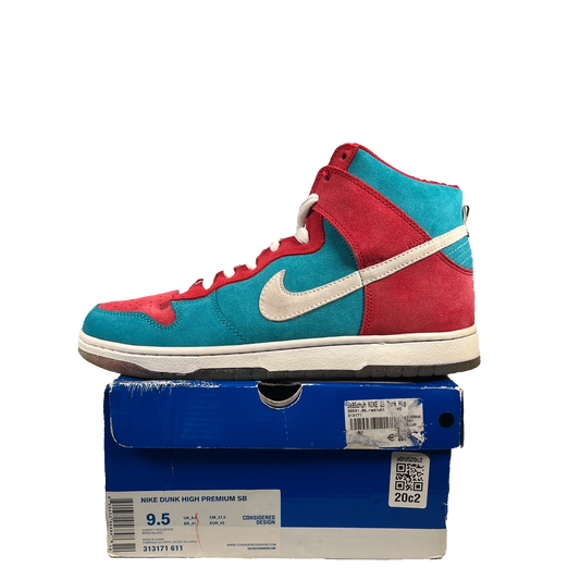 Nike SB Dunk High Bloody Gums (2009) Size 9.5 USED s20815
