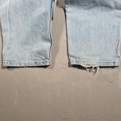 1980s Levis 550 Orange Tab Blue Jeans Size 32 USED v19128