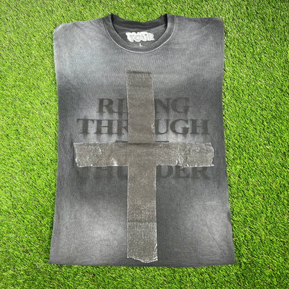 Travis Scott Circis Maximus Cross Black Tee Size Large USED x14527
