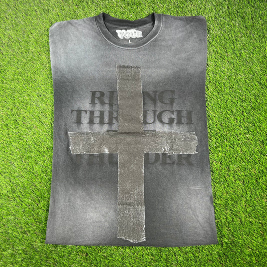 Travis Scott Circis Maximus Cross Black Tee Size Large USED x14527