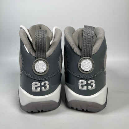 Jordan 9 Cool Grey (2025) Size 4Y NEW s16336