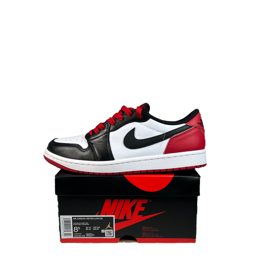 Jordan 1 Low Black Toe (2023) Size 8.5 USED s22197