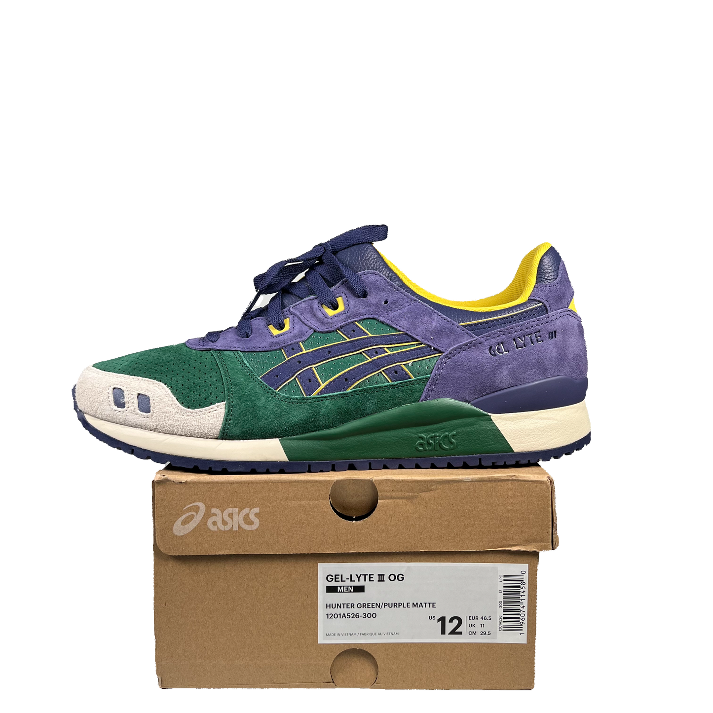 Asics Gel-Lyte 3 Green Purple (2022) Size 12 NEW s20753
