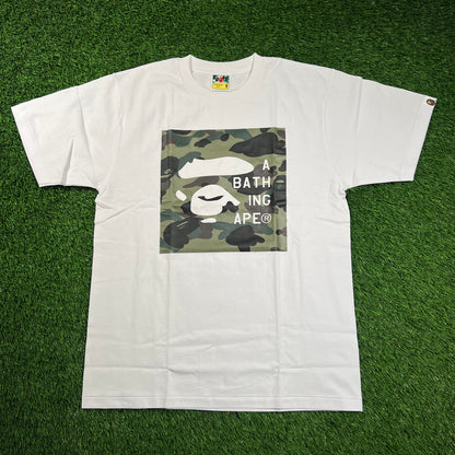 Bape 1st Camo Face Tag Logo Tee Size Medium NEW X16528