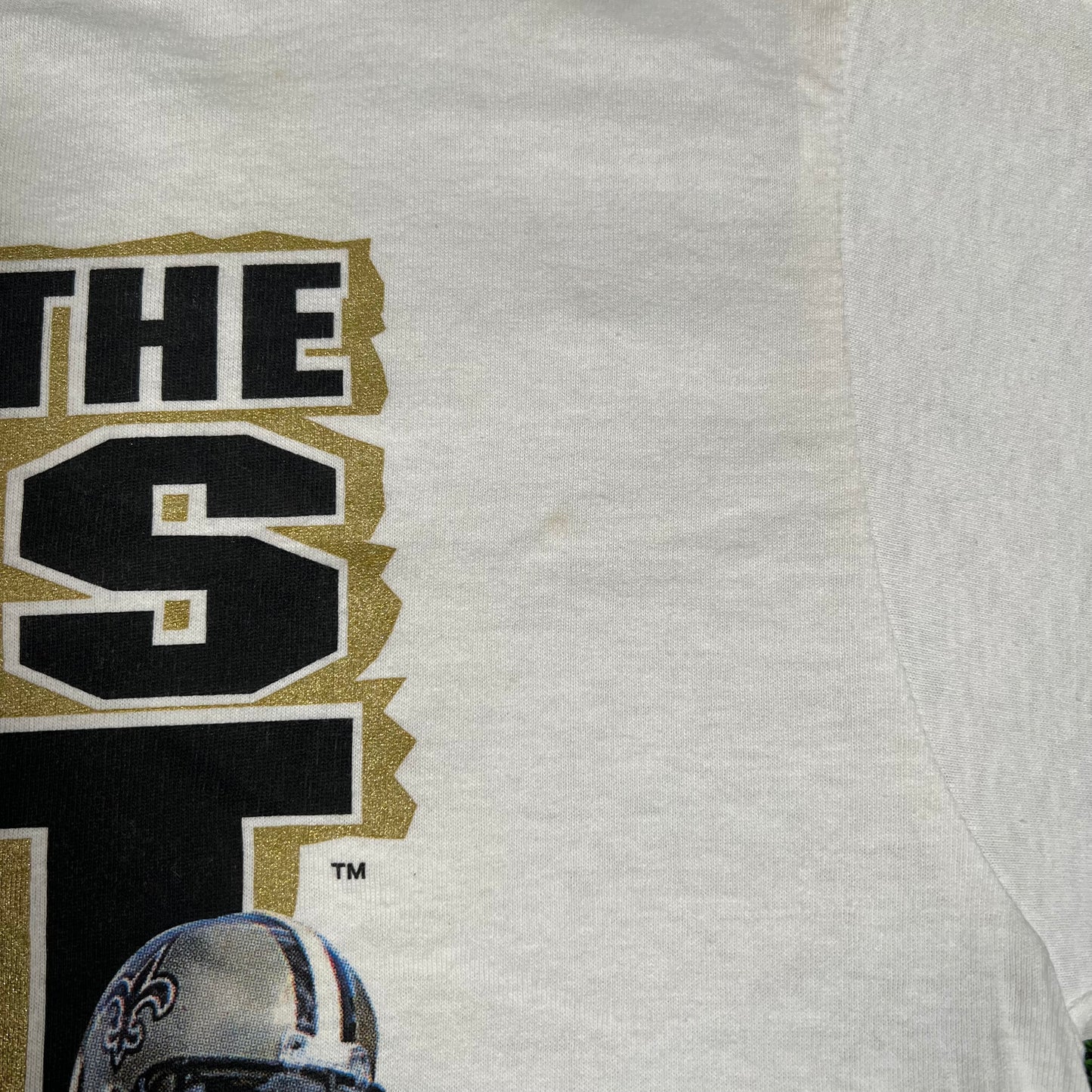 2000 Saints Who Let The Dogs Out White Longsleeve Size Large USED v18107