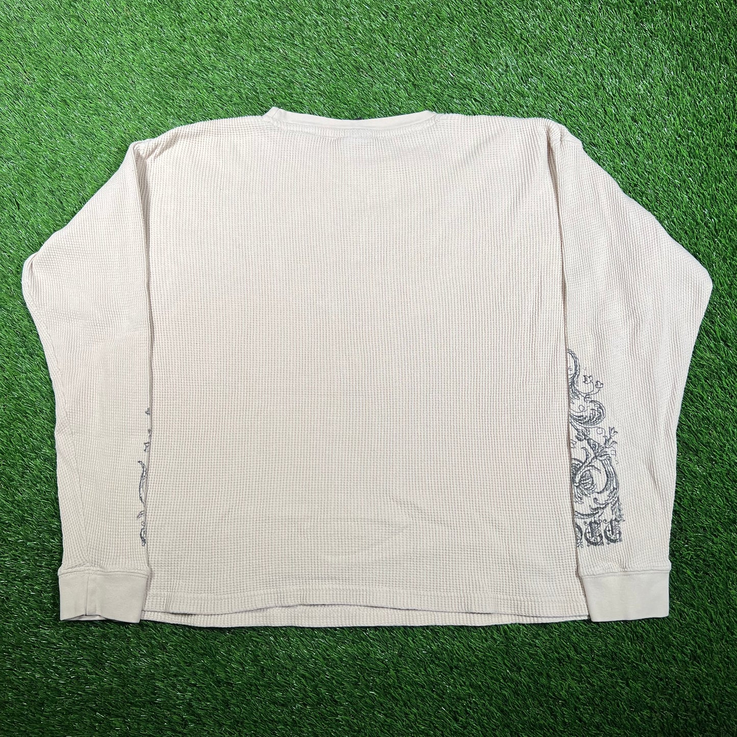 Y2K Orange Country Choppers Cream Thermal Size XL USED v17959