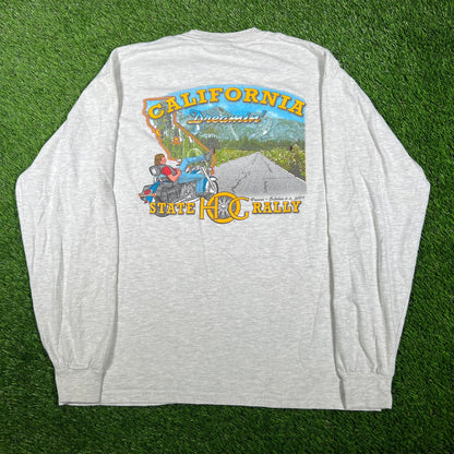 2007 California HOC State Rally Grey Longsleeve Size Medium USED v16996