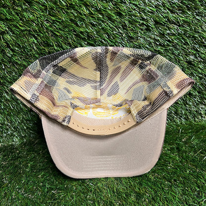 ABC Truck Co Inc Yellow Logo Camo Hat Size One Size USED v16342