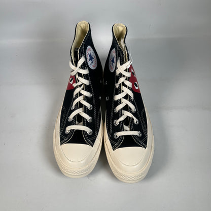 Converse Chuck Taylor CDG PLAY Black (2019) Size 5.5 NEW s21619
