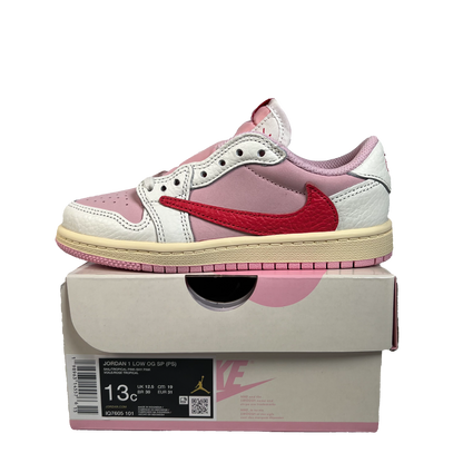 Jordan 1 Low Travis Scott Sail Tropical Pink (2026) Size 13c NEW s2288