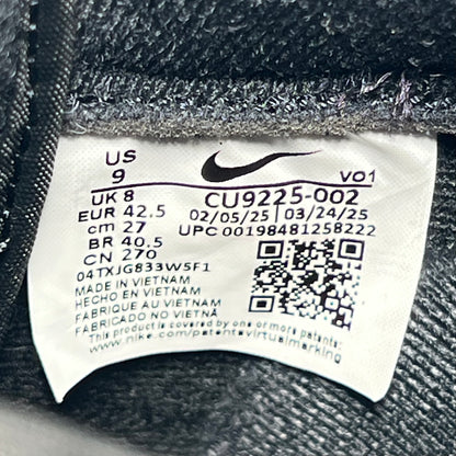Air Force 1 Supreme Black White (2025) Size 9 USED s22194
