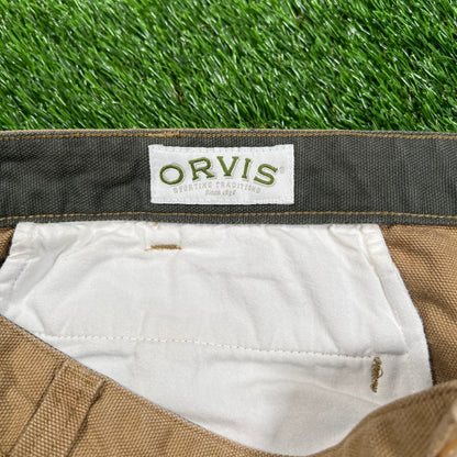 Y2K Orvis Workwear Canvas Brown Pants Size 46 USED v18044