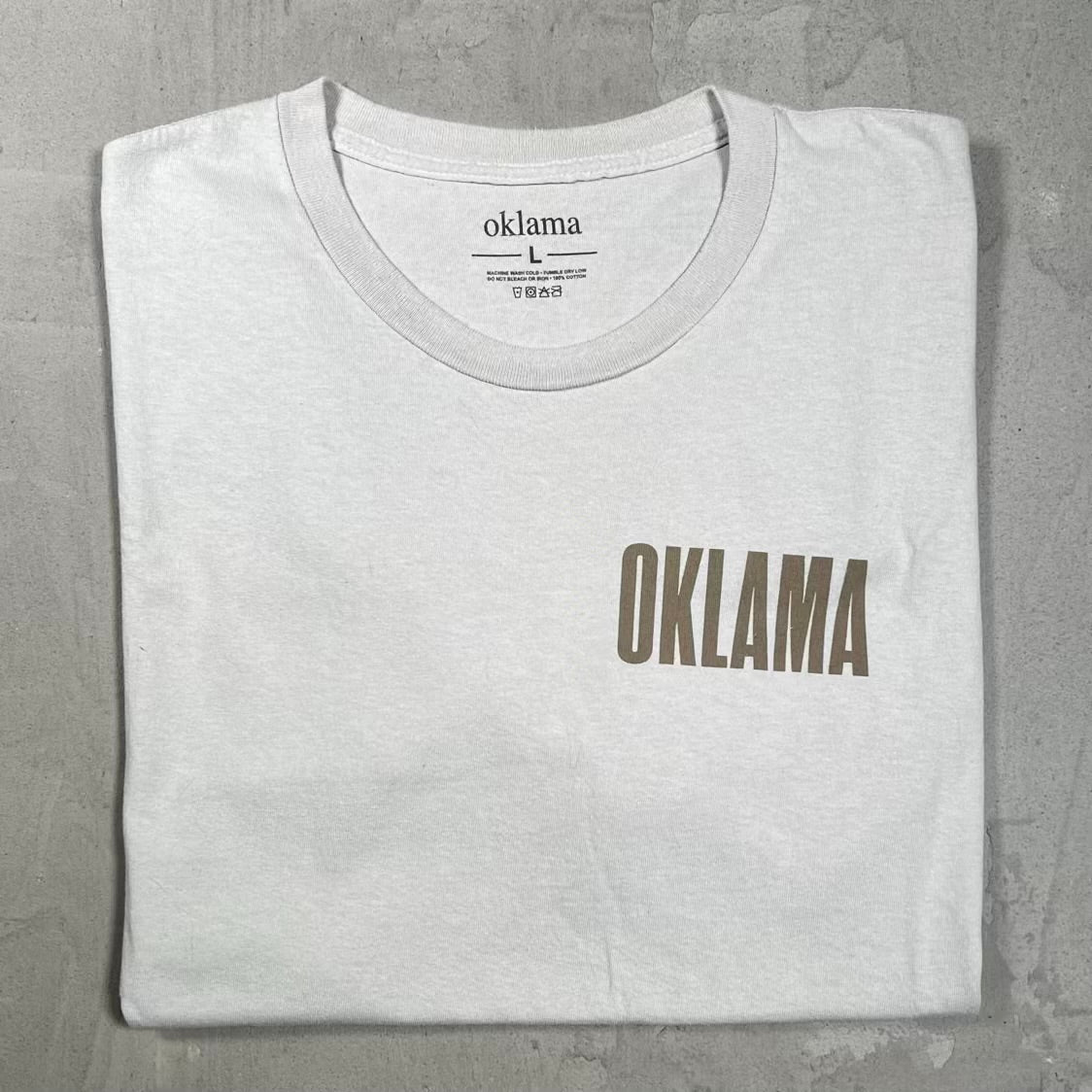 Kendrick "Oklama" Beige Tee Size Large USED x18625