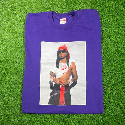 Supreme Playboi Carti Photo Purple Tee Size XL USED x16755