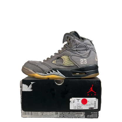 Jordan 5 Off White Muslin (2020) Size 8.5 USED s21718