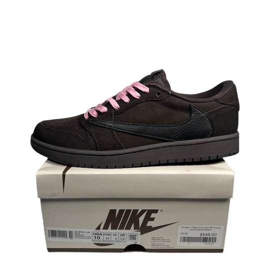 Jordan 1 Low Travis Scott Velvet Brown (2024) Size 10 NEW s17792