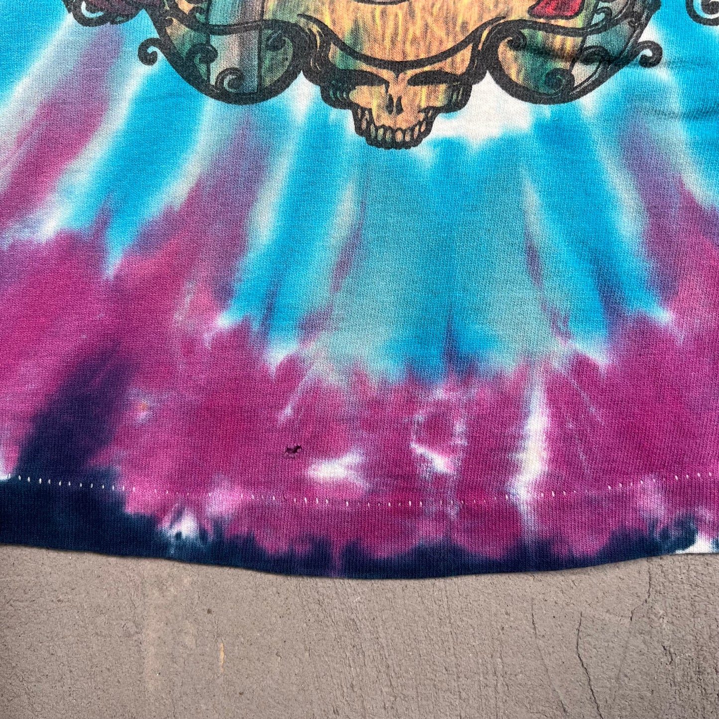 Grateful Dead 1995 30 Years Skeleton With Roses Tee Size Large USED v8592
