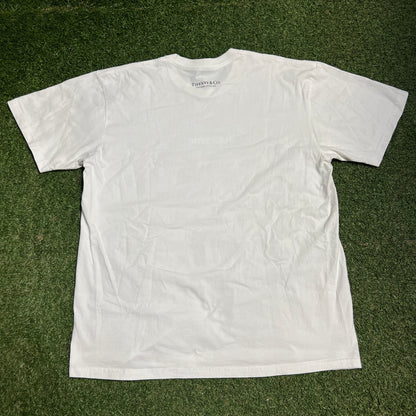 Supreme Tiffany Box Logo White Tee Size XL USED x13531