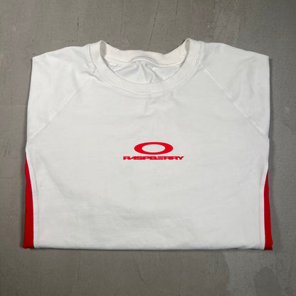 GV Gallery Raspberry Hills White/Red Colorblock Tee Size XL USED x17488