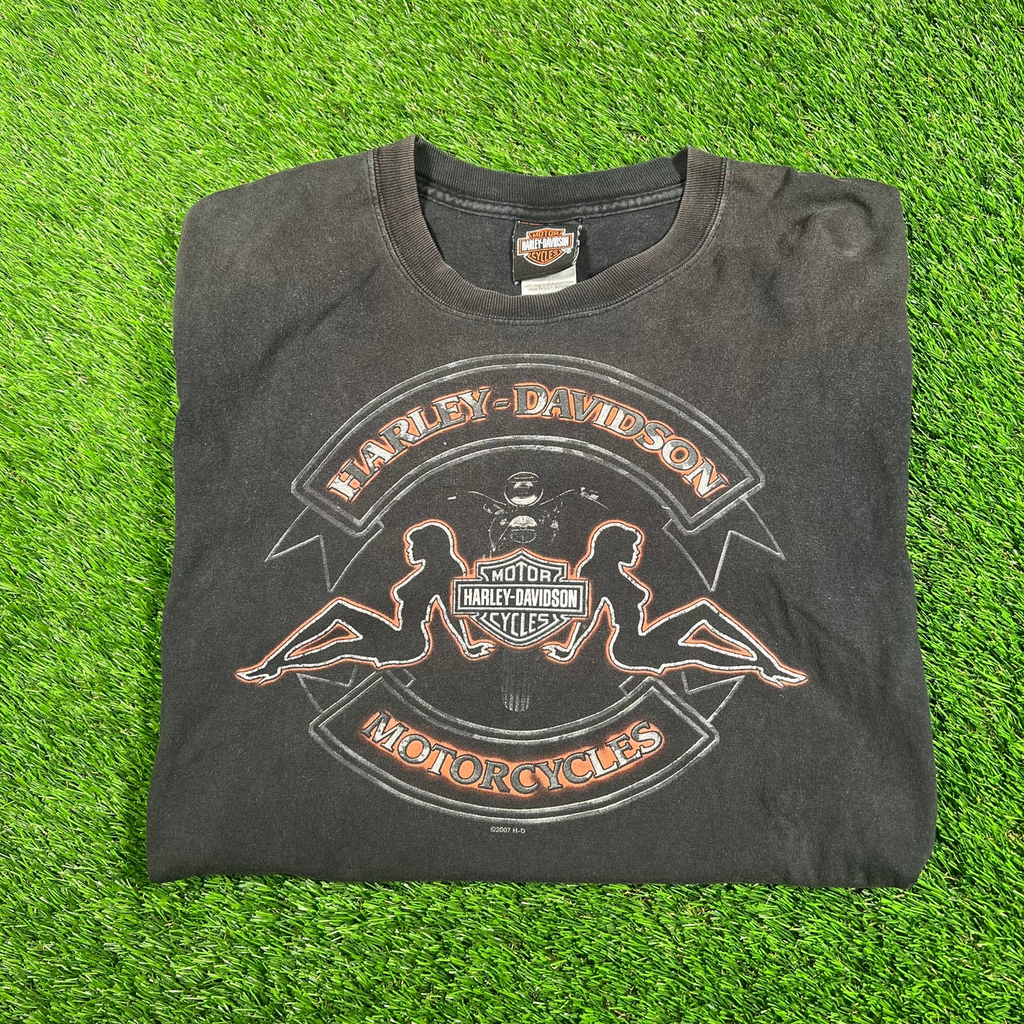 2007 Harley Davidson Black Lebanon NJ Tee Size Large USED v17988