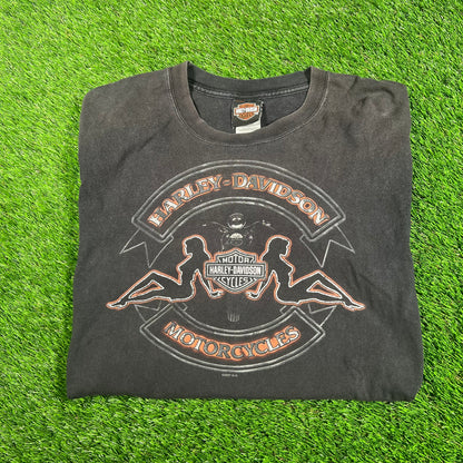 2007 Harley Davidson Black Lebanon NJ Tee Size Large USED v17988