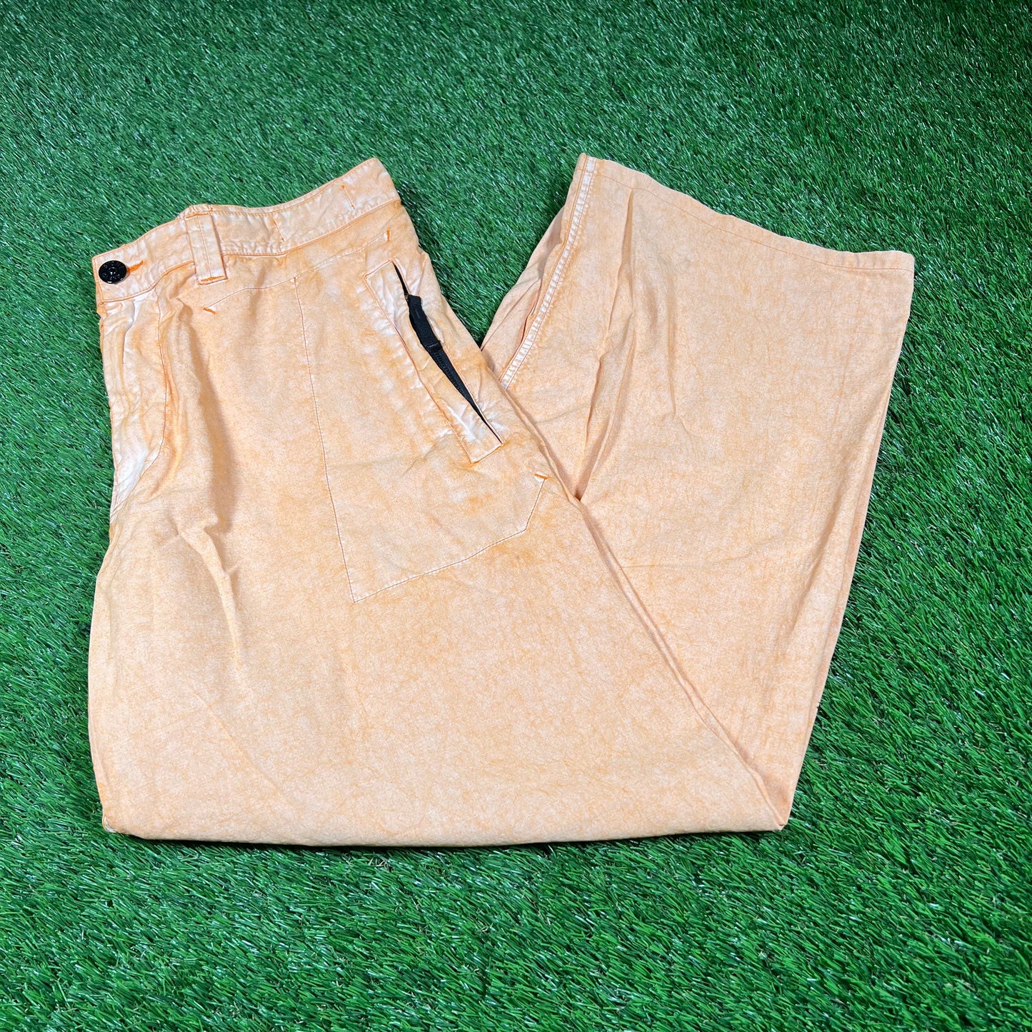 Stone Island Marina Washed Orange Pants Size 34 USED x14003