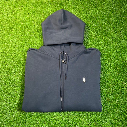 Polo Ralph Lauren Navy Tech Hoodie Size Large USED v18774