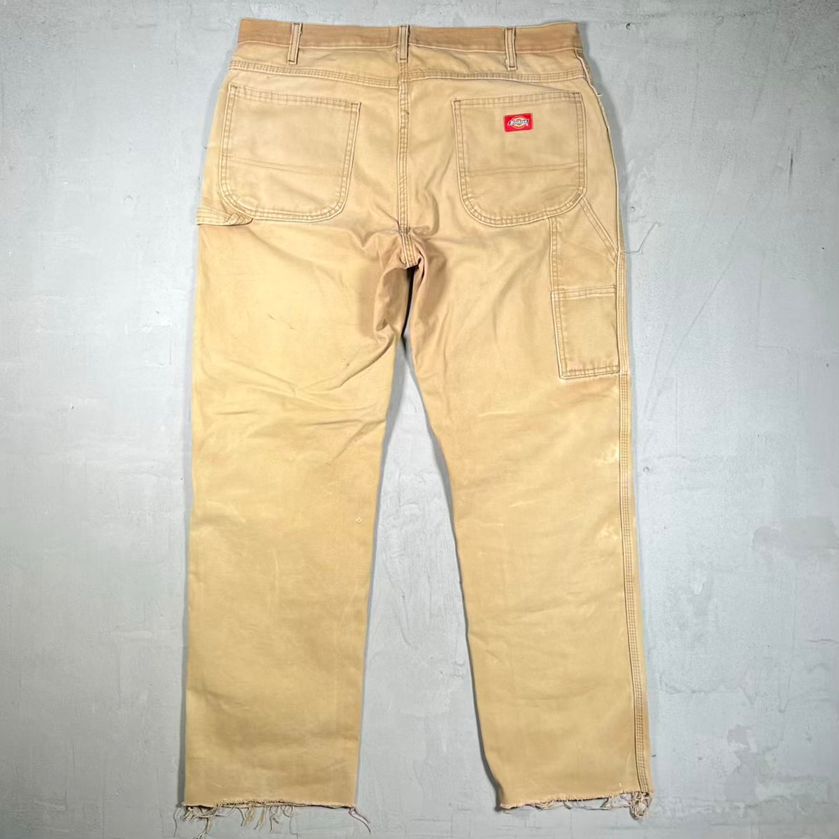 Y2K Dickies Fadded Khaki Workwear Canvas Pants Size 36 USED v20333
