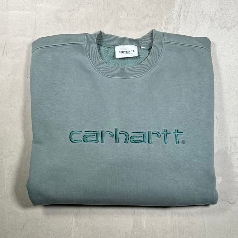 Carhartt Sage Green Crewneck Size Large USED v20279
