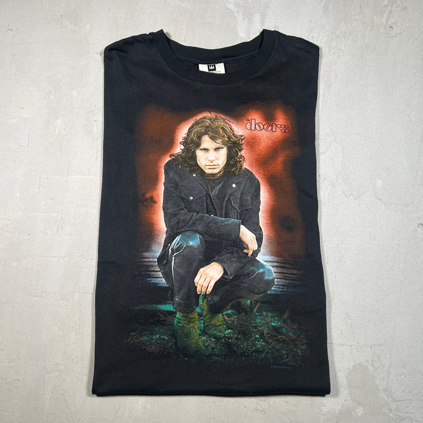 1996 The Doors Jim Morrison Portrait Tee Black Size XL USED v19282