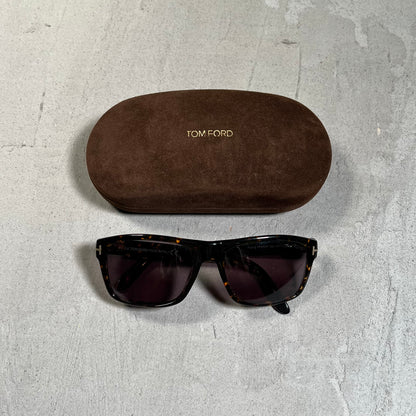 Tom Ford August Sunglasses Tortoise USED x17649