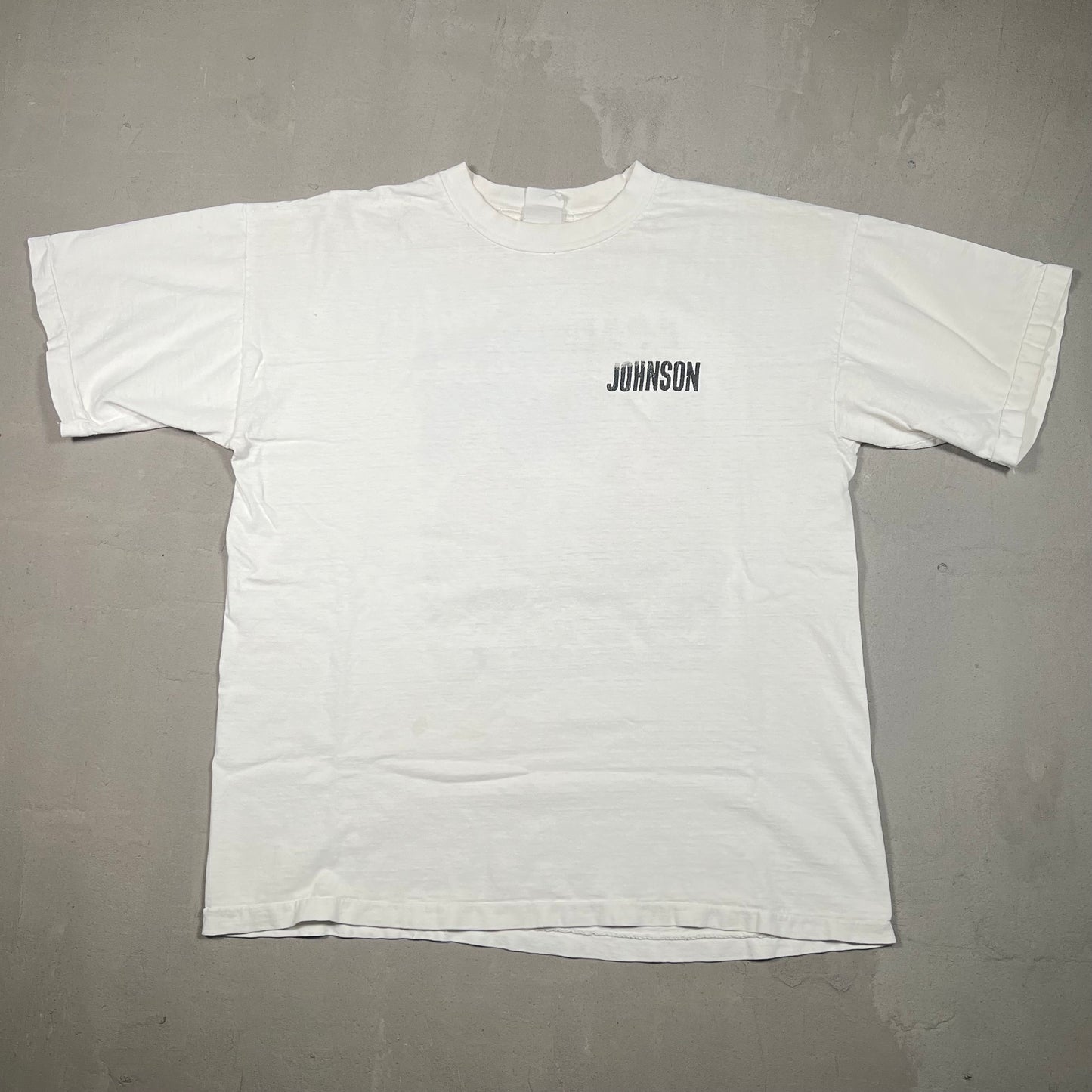 1990's Big Johnson ShotGuns White Tee Size Large USED v18489