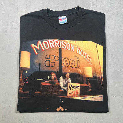 1990s The Doors "Morrison Hotel" Black Tee Size XL USED v19285