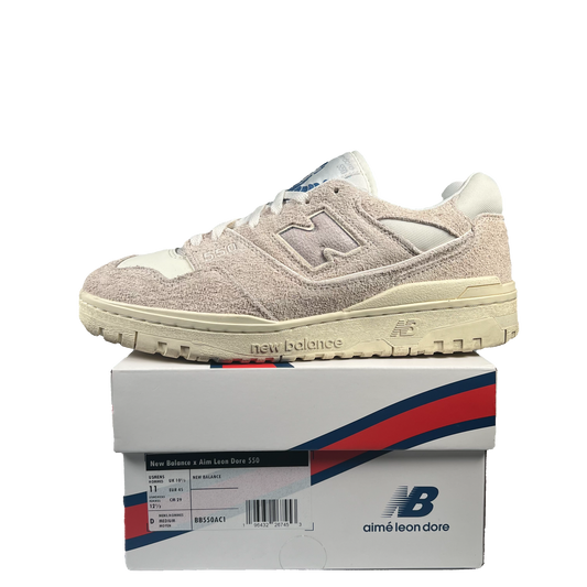 New Balance 550 Aime Leon Dore Grey Suede Size 11 USED s15640