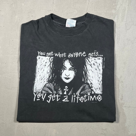 1995 The Sandman Comic Black Tee Size Large USED v19289