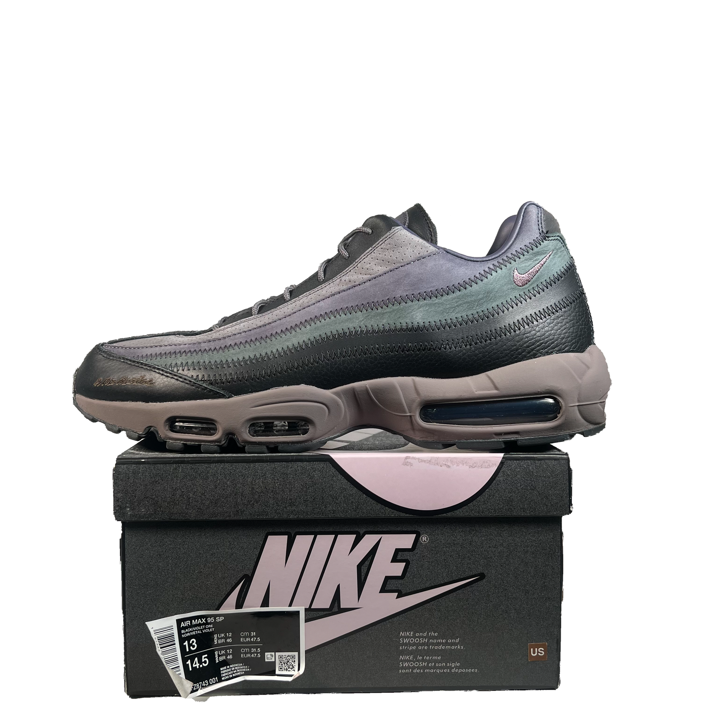 Nike Air Max 95 A Ma Maniere Hand Wash Cold (2025) Size 13 USED s21661
