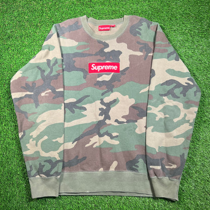 Supreme Camo Box Logo (2015) Crewneck Size XL USED x16680