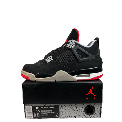 Jordan 4 Bred (2019) Size 8.5 USED s23165
