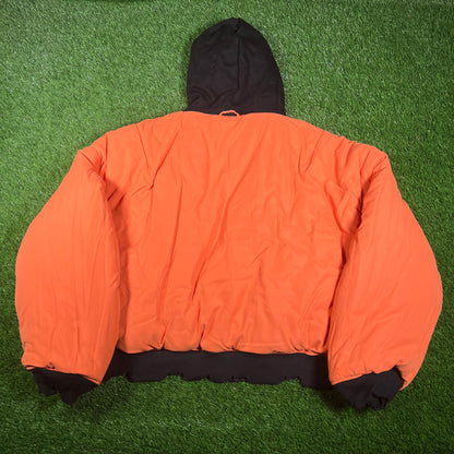 GV Gallery Black Reversible Bomber Jacket Size Medium NEW x15355