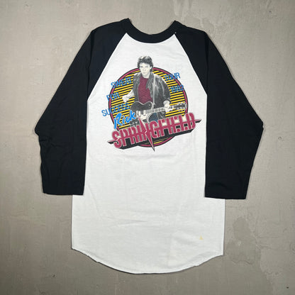 1982 Rick Springfield Sweat For Success Tour White Longsleeve Size Small USED v19310