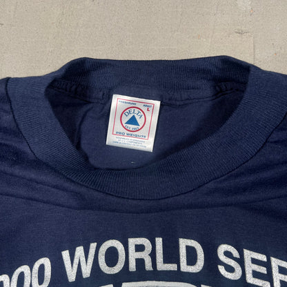 2000 New York Yankees Navy World Series Tee Size Large NEW v19272