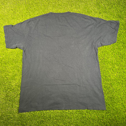 New York Yankees Navy Blue Logo Tee Size XL USED v17857