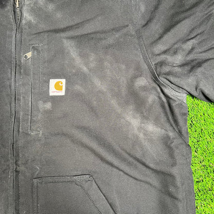 Carhartt Black Arctic Fleece Lined Jacket SIze XL USED v17893