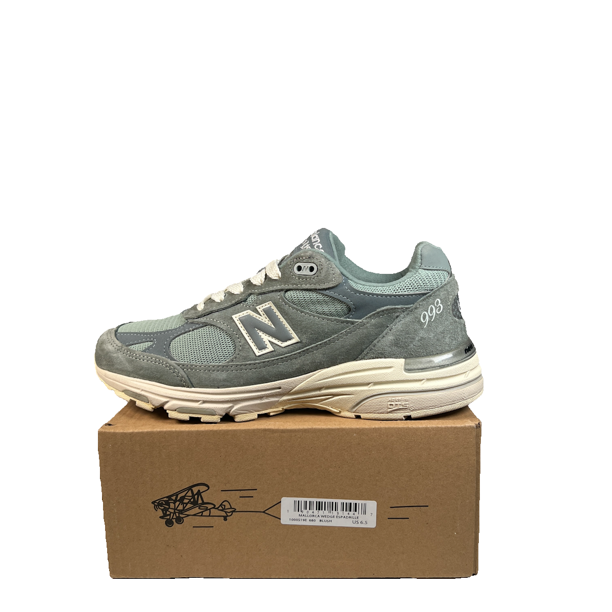 New Balance 993 Kith Pistachio (2022) Size 7.5 USED s23144