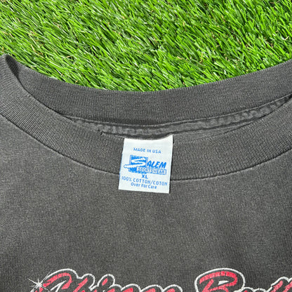 1992 Chicago Bulls Master of The Rings Black Tee Size XL USED v16730